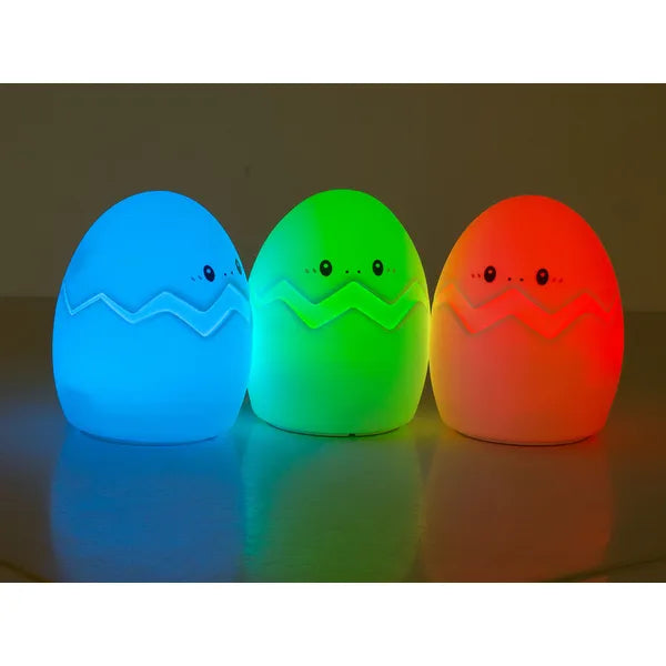 Gyerek szilikon RGB éjjeli fény, tojás alakú, érintésvezérelt, USB-töltés