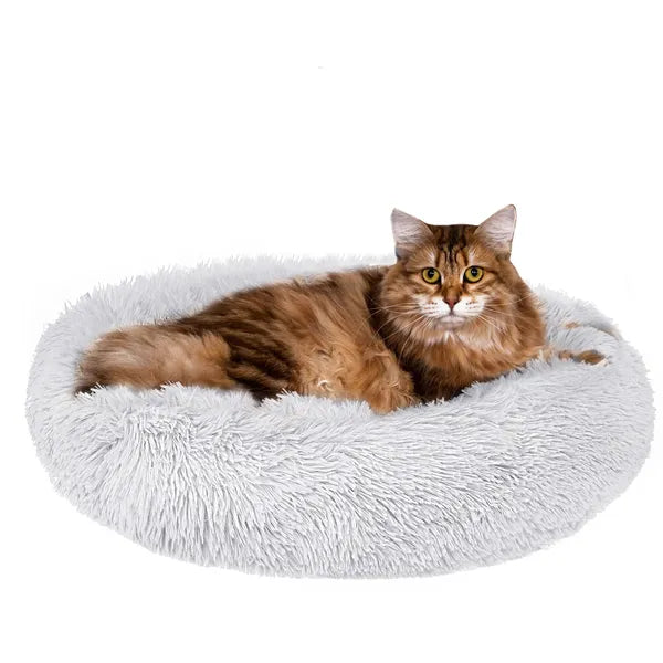 Springos Cozy kutya-macska fekhely, 120 cm, szürke, kerek, 4XL, csúszásgátló