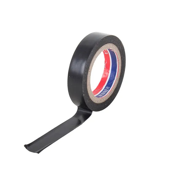 Erős PVC szigetelőszalag, fekete, vízálló, 17 mm × 18 m