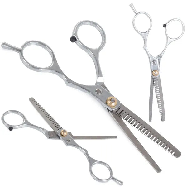 Professzionális 19 fogú ritkító fodrász olló, 15 cm, rozsdamentes