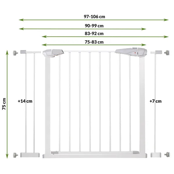 Biztonsági fém ajtórács 76-85 cm