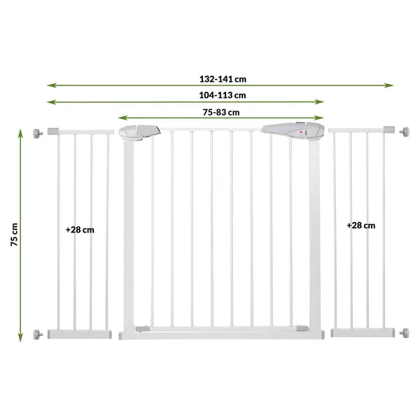 Biztonsági fém ajtórács 76-85 cm