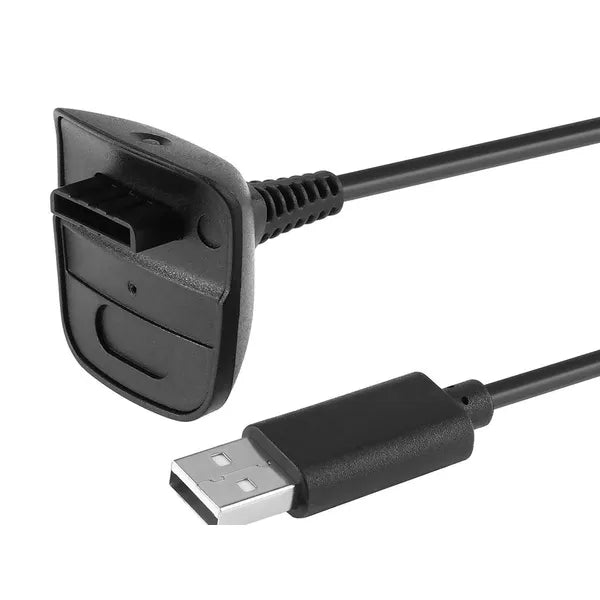 USB Play & Charge kábel Xbox 360 vezeték nélküli kontrollerhez, 1,5 m, fekete
