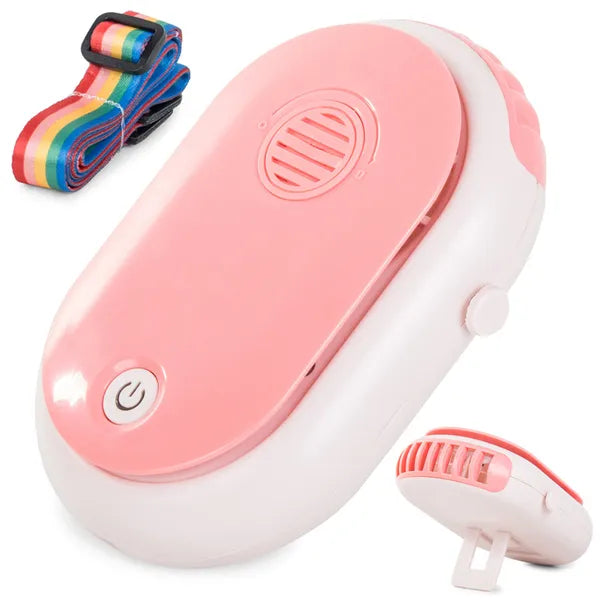 Hordozható nyakba akasztható aromaterápiás ventilátor, USB-s, 2000 mAh