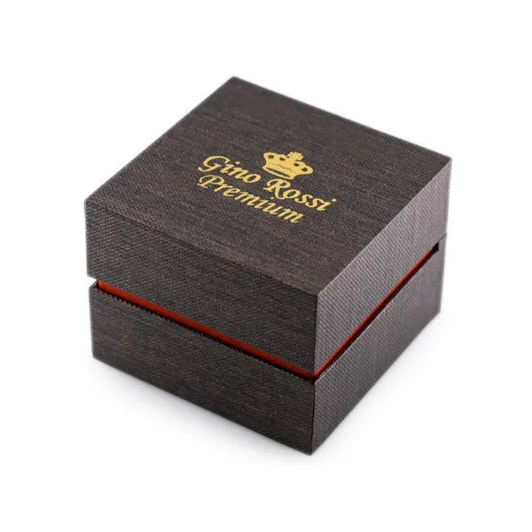 G. Rossi prémium barna óradoboz velúr béléssel 112×112×86 mm