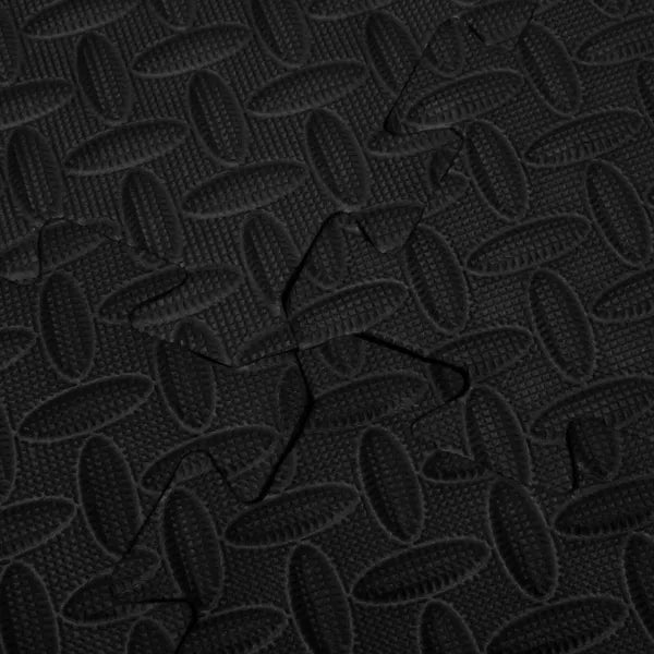 Springos® fekete edzőszőnyeg szett 60x60cm 6db