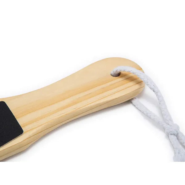 Kétszeres szemcséjű, fából készült sarokreszelő 26 cm