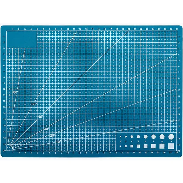 Öngyógyító vágóalátét A4, 22×30 cm, 3 mm, kék, kétoldalas