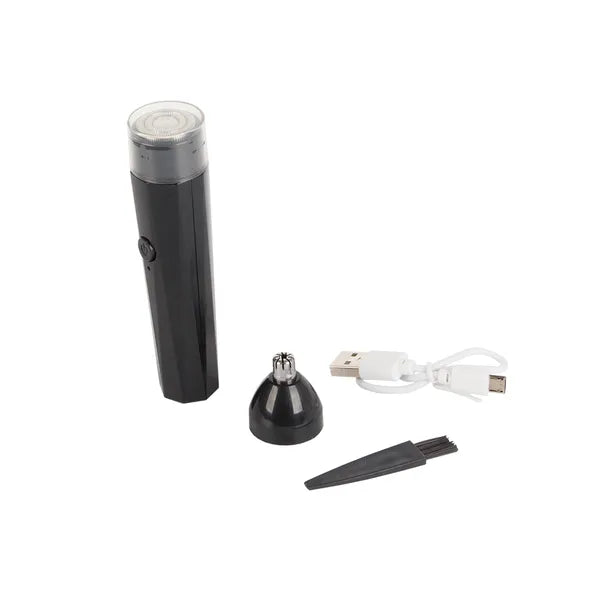 Férfi 2-az-1-ben fül- és orrszőr trimmelő, USB-s testszőr borotva
