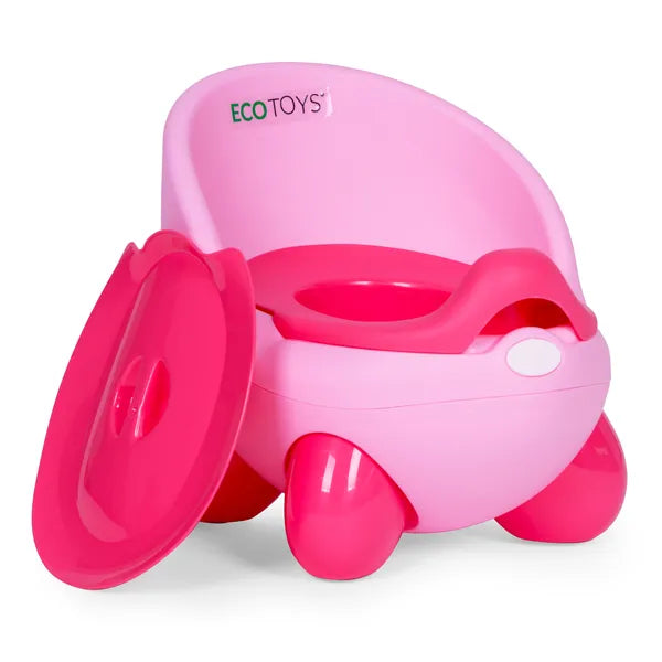 Ecotoys gyermek bili, csúszásmentes, rózsaszín, kivehető betét