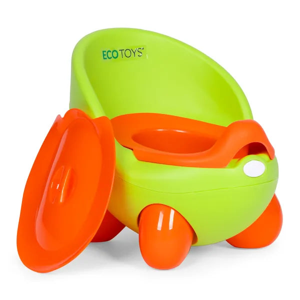 Zöld gyermek bili ecotoys - csúszásmentes, kivehető betét
