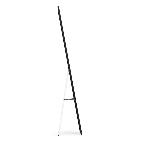 ModernHome 159 cm állótükör alumínium vékony fekete kerettel