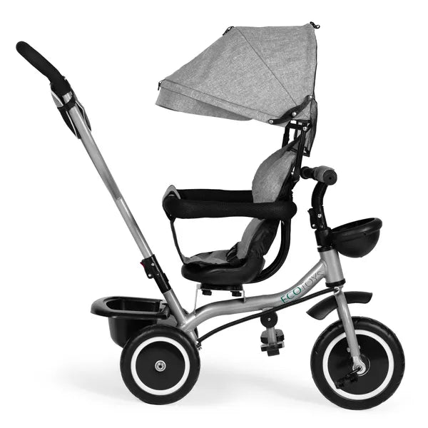 Ecotoys 2in1 tricikli babakocsi szürke