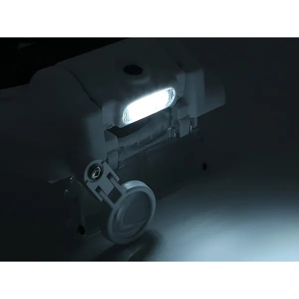 Fejpántos nagyító 3 LED-del, 1.5x–8x lencsékkel, állítható pánttal