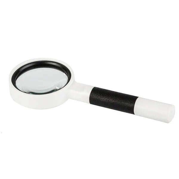 Klasszikus kézi nagyító üveglencsével, 50 mm, 7× nagyítás