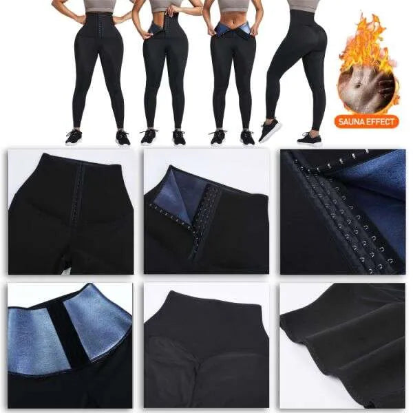 Szauna hatású edző leggings xs