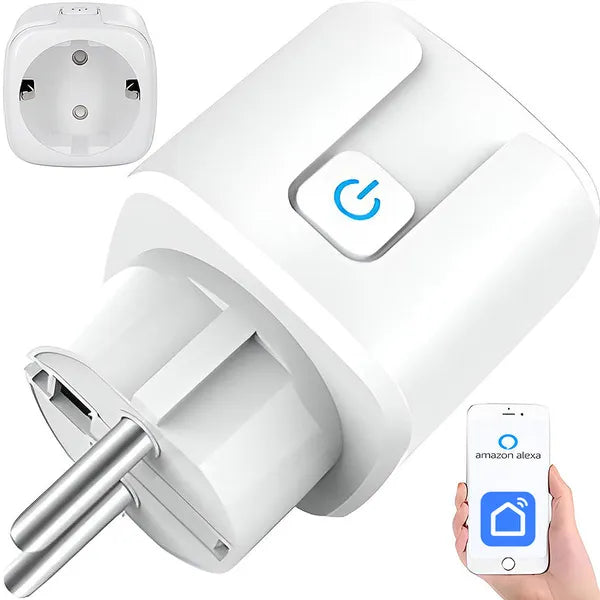Okos WiFi konnektor 16 A időzítővel, Smart Life hangvezérlés