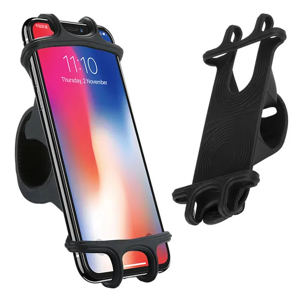 Univerzális szilikon telefontartó kerékpárra, motorra, 4–6,5″