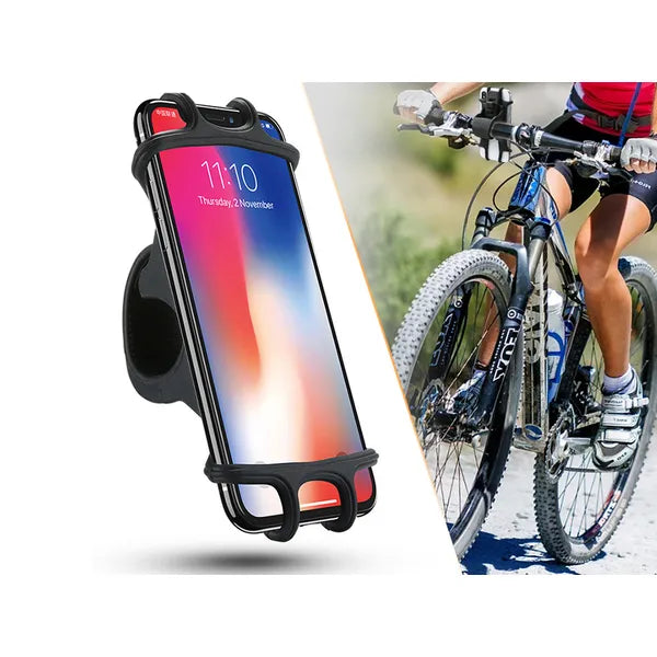 Univerzális szilikon telefontartó kerékpárra, motorra, 4–6,5″