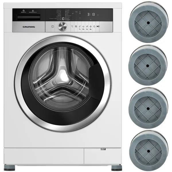 Univerzális rezgéscsillapító alátét mosógéphez, szárítógéphez, 4 db, szürke