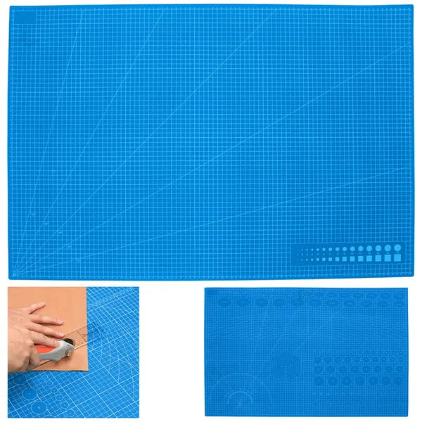 Öngyógyuló vágóalátét A1 (60×90 cm), kék, 3 mm, kétoldalas
