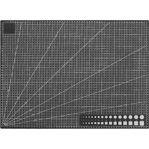A2 öngyógyuló, kétoldalas vágóalátét 45×60 cm, 3 mm, fekete
