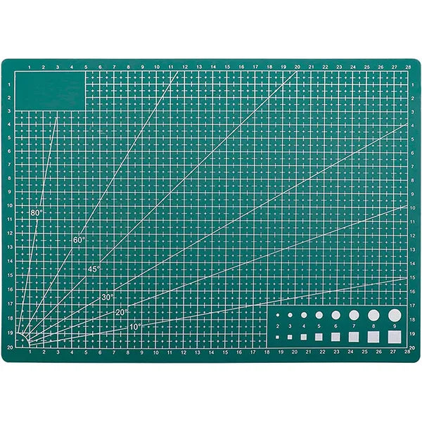 Öngyógyuló, kétoldalas A4 vágóalátét 22×30 cm, 3 mm, zöld