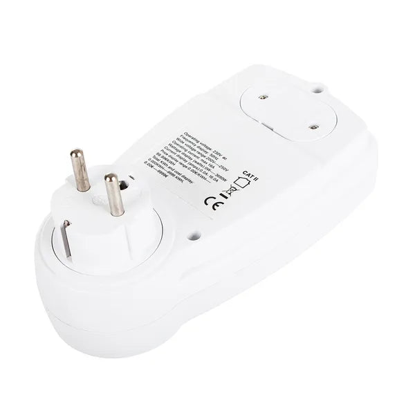 LED-es digitális fogyasztásmérő wattmeter, 230V, 16A 3680W