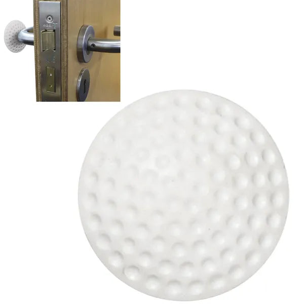 Öntapadós fali ütköző ajtókilincshez, kerek, 5 cm, fehér
