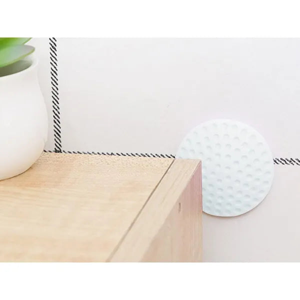 Öntapadós fali ütköző ajtókilincshez, kerek, 5 cm, fehér