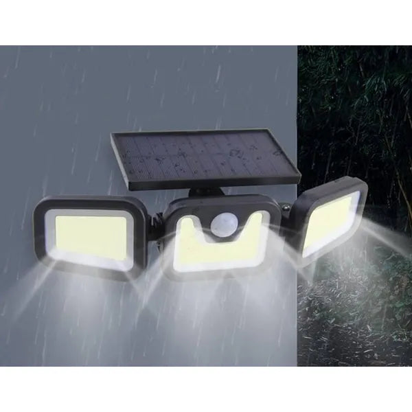 Napelemes 103 COB LED kültéri lámpa, mozgás-/alkonyérzékelő, távirányító, IP67