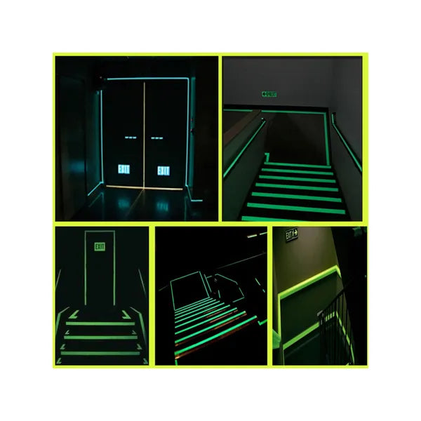 Fluoreszkáló sötétben világító ragasztószalag, 3 cm × 3 m
