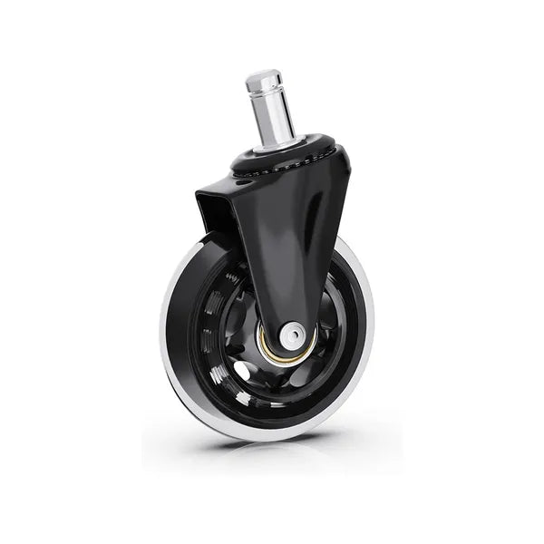 Szék görgő puha szilikon kerékkel, 80 mm, 11 mm csappal – 1 db