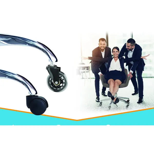 Szék görgő puha szilikon kerékkel, 80 mm, 11 mm csappal – 1 db
