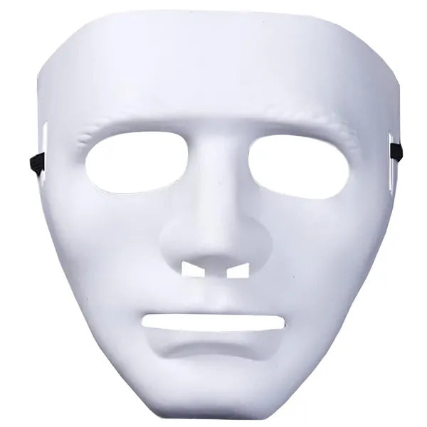 Fehér Michael Myers horror maszk, műanyag, univerzális, elasztikus pánttal