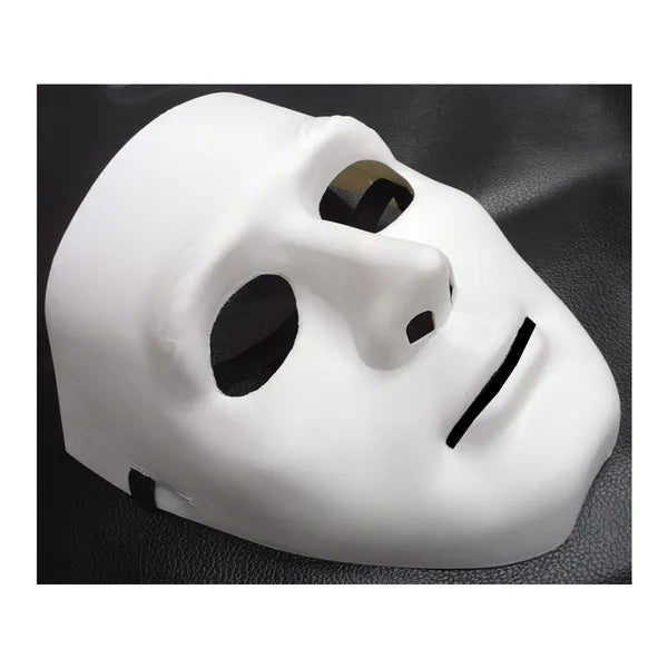 Fehér Michael Myers horror maszk, műanyag, univerzális, elasztikus pánttal