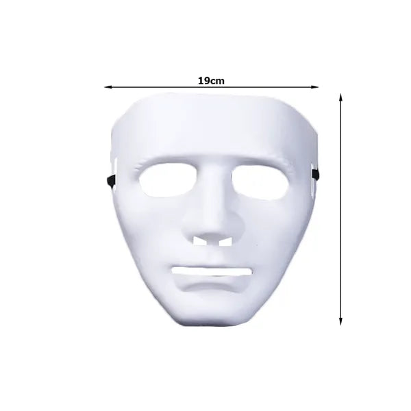 Fehér Michael Myers horror maszk, műanyag, univerzális, elasztikus pánttal