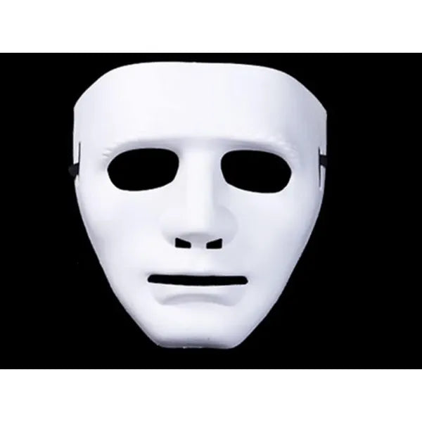 Fehér Michael Myers horror maszk, műanyag, univerzális, elasztikus pánttal