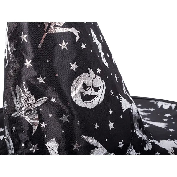 Halloween boszorkánykalap, fekete, univerzális méret