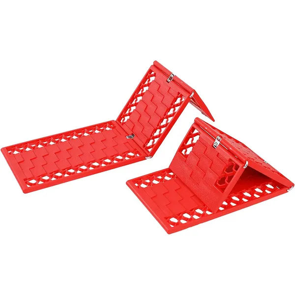Összecsukható csúszásgátló rámpa pár, 59×18 cm, 3,5 t teherbírás, piros