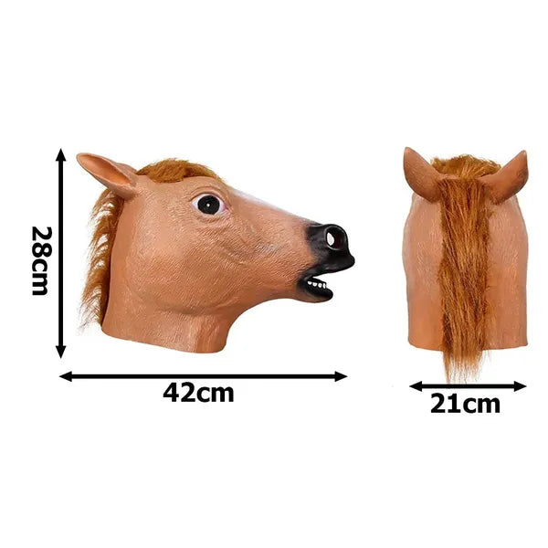 Latex lófej jelmezmaszk, univerzális méret, bulikhoz és farsanghoz