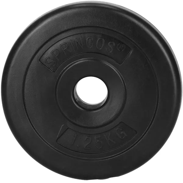 Springos fekete súlyzó tárcsa 1,25kg 31mm