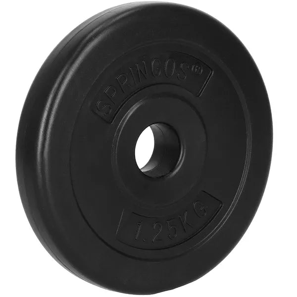 Springos fekete súlyzó tárcsa 1,25kg 31mm