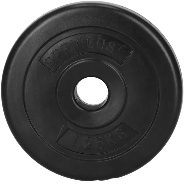 Springos fekete súlyzó tárcsa 1,25kg 31mm
