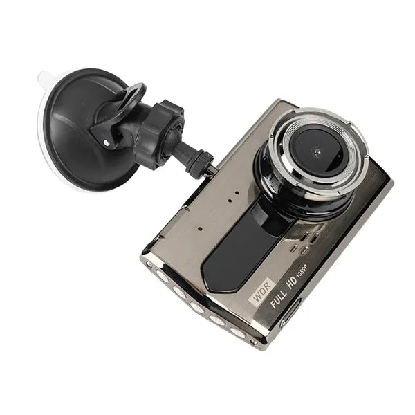 Full HD autós menetrögzítő kamera 4" LCD-vel, 170° + tolatókamera
