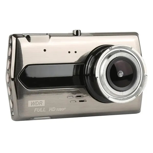 Full HD autós menetrögzítő kamera 4" LCD-vel, 170° + tolatókamera