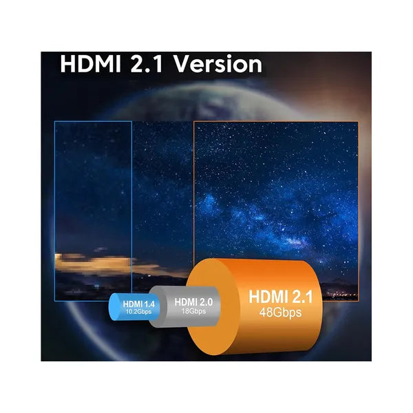 HDMI 2.1 ultra high speed kábel 8K 60Hz/4K 120Hz, 3 m, aranyozott