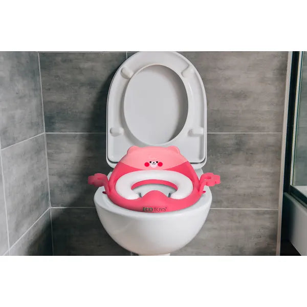 Ecotoys gyermek wc ülőke puhapárnával, rózsaszín