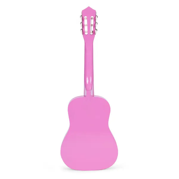 Ecotoys gyermek gitár rózsaszín - 6 húr, fa, 3+ év