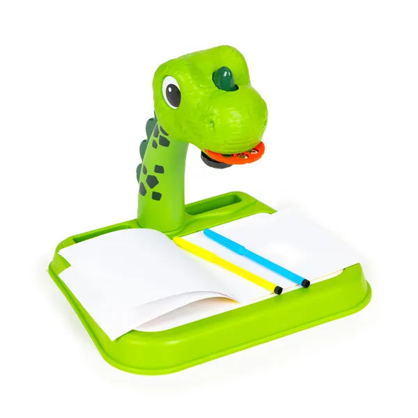 Dinoszauruszos rajzvetítő gyerekeknek, 24 minta, 12 filctoll, 3+ év